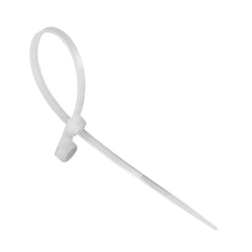 Хомут нейлоновый с отверстием для крепления 3,5х100 белый (100шт-уп) ETP