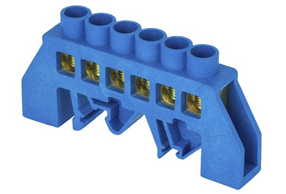 Шина "0" N в комбинированном DIN-изоляторе "Стойка"